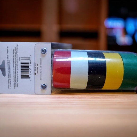 5 Rolls Duck Tape, Multiple Colors - 60 feet  5 ct, .75” x 12ft x 7 mil per roll - Picture 3 of 5